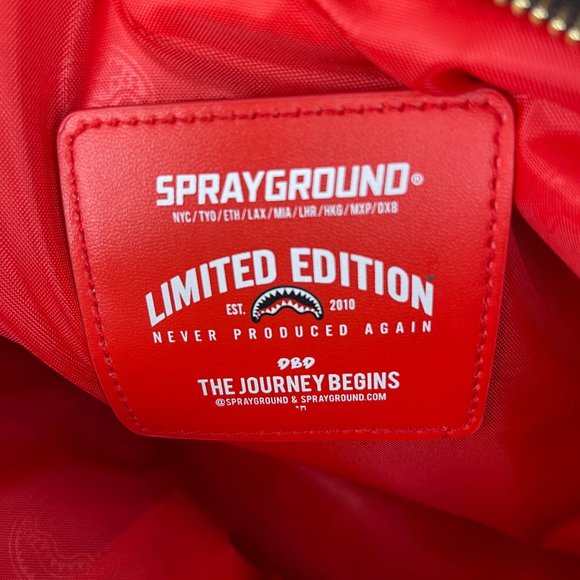 New Sprayground Henny Shark Bite Check Tote - Picture 8 of 9